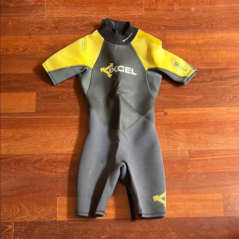 Kids XCEL Spring-suit/Wetsuit - Yellow and Gray